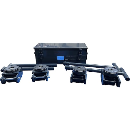 Pake Handling Tools Equipment Roller Skate Kit, 8800 lb. Cap, 2 Swivel, 2 Fixed PAKSK02